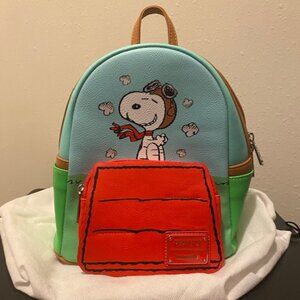 Brand new Loungefly Peanuts Snoopy Mini Backpack in Vegan leather (polyurethane)